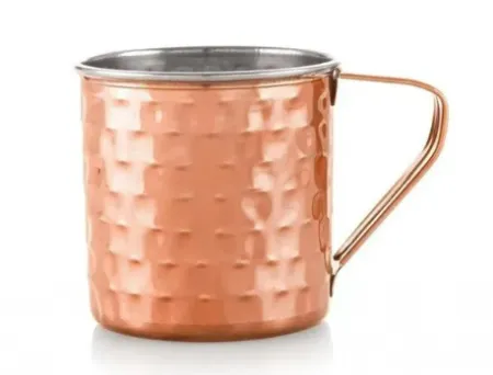 Caneca Inox Cobre 300ml Amassadinho GP Inox