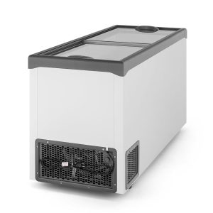Freezer Horizontal 534L dupla ação 2 tampas vidro Gelopar